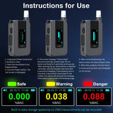 Portable Electrochemical Alcohol Tester – Professional Breathalyzer with LCD Display