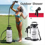 Portable Outdoor Manual Camping Shower – 3/5/8L with Hose