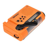 Portable Solar Hand Crank Radio with Power Bank & Flashlight