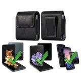 Premium Leather Belt Clip Case (Black)