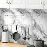 PVC Self-Adhesive Marble Waterproof Floor Tiles (available in 10 designs)