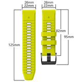QuickFit Silicone Sports Strap for the Garmin (22mm/26mm) (wide compatibility & 22 colours)