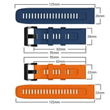 Quickfit Silicone Strap for the Garmin Watch Series (available of various range of models and 46 colours)
