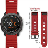Quickfit Silicone Strap for the Garmin Watch Series (available of various range of models and 46 colours)