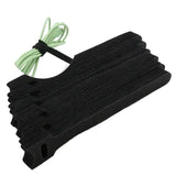 Releasable Black Nylon Hook & Loop Cable Ties 15/20/25/30cm