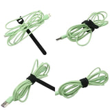 Releasable Black Nylon Hook & Loop Cable Ties 15/20/25/30cm