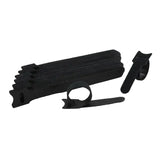 Releasable Black Nylon Hook & Loop Cable Ties 15/20/25/30cm