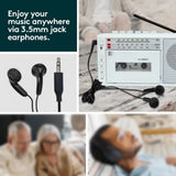 Retro Cassette Player with SD Card & Radio