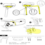 Waterproof Bicycle Saddle Bag 10L – 13L