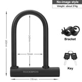Anti-Theft Bicycle U-Lock with Optional Cable