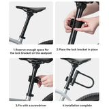 Anti-Theft Bicycle U-Lock with Optional Cable