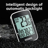 Rockbros Wireless Bluetooth GPS Bicycle Computer, IPX7 Waterproof Speedometer