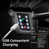 Rechargeable LED Bicycle Helmet with Rear Light (different colours available)