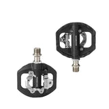 2-in-1 MTB Rockbros Bicycle Lock Pedals, Anti-Slip Flat Platform & Shimano SPD Compatible