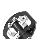 2-in-1 MTB Rockbros Bicycle Lock Pedals, Anti-Slip Flat Platform & Shimano SPD Compatible