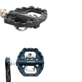 2-in-1 MTB Rockbros Bicycle Lock Pedals, Anti-Slip Flat Platform & Shimano SPD Compatible