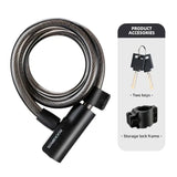 Portable Zinc Alloy Bicycle Cable Lock with Keys