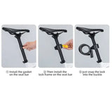 Portable Zinc Alloy Bicycle Cable Lock with Keys