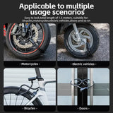 Portable Zinc Alloy Bicycle Cable Lock with Keys