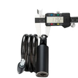 Portable Zinc Alloy Bicycle Cable Lock with Keys
