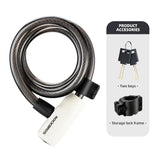 Portable Zinc Alloy Bicycle Cable Lock with Keys