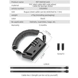 Rockbros Mini 3-Digit Combination Cable Lock