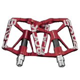 Rockbros Alloy Bearing MTB Bike Pedals, Reflective Anti-Slip Flat Platform