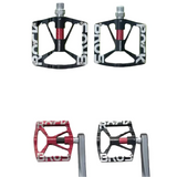Rockbros Alloy Bearing MTB Bike Pedals, Reflective Anti-Slip Flat Platform