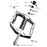 Rockbros Aluminum Alloy Sealed Bearing MTB & Road Bike Pedals