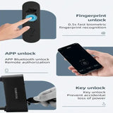 Rockbros Bluetooth Fingerprint Bicycle U-Lock