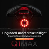 Smart Brake-Sensing Bicycle Tail Light, Waterproof & Rechargeable