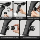 Smart Brake-Sensing Bicycle Tail Light, Waterproof & Rechargeable