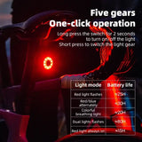 Smart Brake-Sensing Bicycle Tail Light, Waterproof & Rechargeable