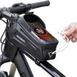 Waterproof Bicycle Front Phone Bag with Touchscreen, Fits 6.5-Inch Phones