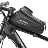 Waterproof Bicycle Front Phone Bag with Touchscreen, Fits 6.5-Inch Phones