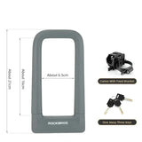 Silicone U-Shaped Anti-Theft Lock for Bicycle, Motorcycle & E-Bikes