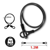 Silicone U-Shaped Anti-Theft Lock for Bicycle, Motorcycle & E-Bikes