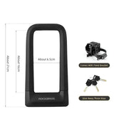 Silicone U-Shaped Anti-Theft Lock for Bicycle, Motorcycle & E-Bikes