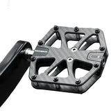 Rockbros 3-Bearing Carbon Fiber Bike Pedals, Ultra-Light Anti-Slip MTB & Road Cycling Pedals