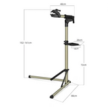 Adjustable Foldable Bicycle Repair Stand with Tool Tray