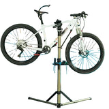 Adjustable Foldable Bicycle Repair Stand with Tool Tray