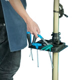 Adjustable Foldable Bicycle Repair Stand with Tool Tray