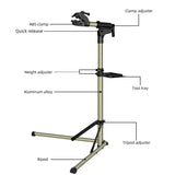 Adjustable Foldable Bicycle Repair Stand with Tool Tray
