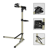 Adjustable Foldable Bicycle Repair Stand with Tool Tray