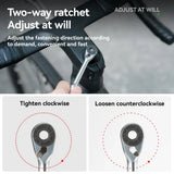Multifunctional Bicycle Ratchet Wrench Set