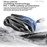 Adjustable Cycling Helmet 58–62cm with Integrated Magnetic Goggles
