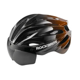 Adjustable Cycling Helmet 58–62cm with Integrated Magnetic Goggles