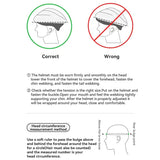 Adjustable Cycling Helmet 58–62cm with Integrated Magnetic Goggles