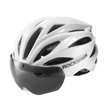 Adjustable Cycling Helmet 58–62cm with Integrated Magnetic Goggles