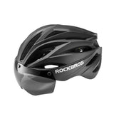 Adjustable Cycling Helmet 58–62cm with Integrated Magnetic Goggles
